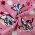 Polar fleece fabric both side brushed one side anti pilling printed fabric for garments